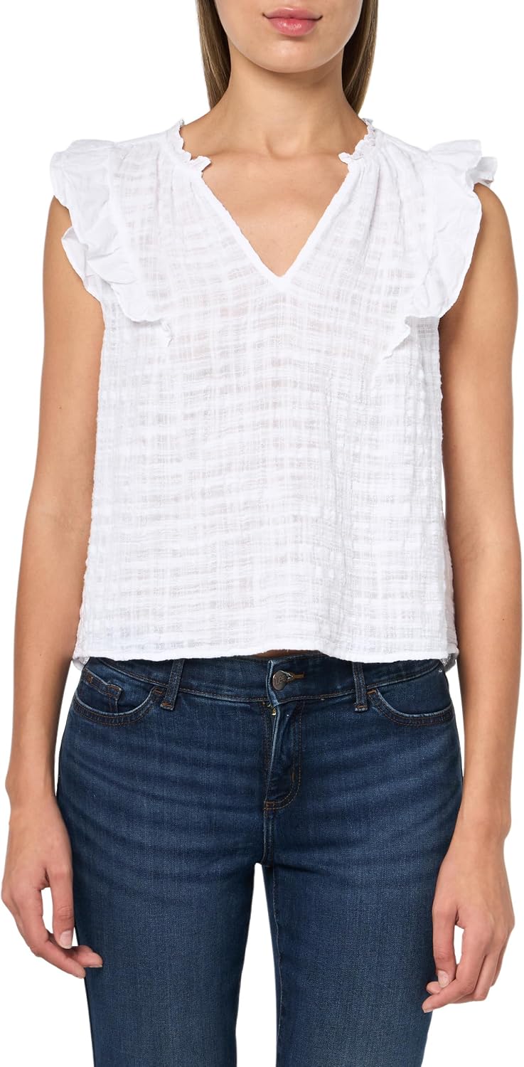 Velvet by Graham & Spencer Women's Eva Textured Gauze Blouse