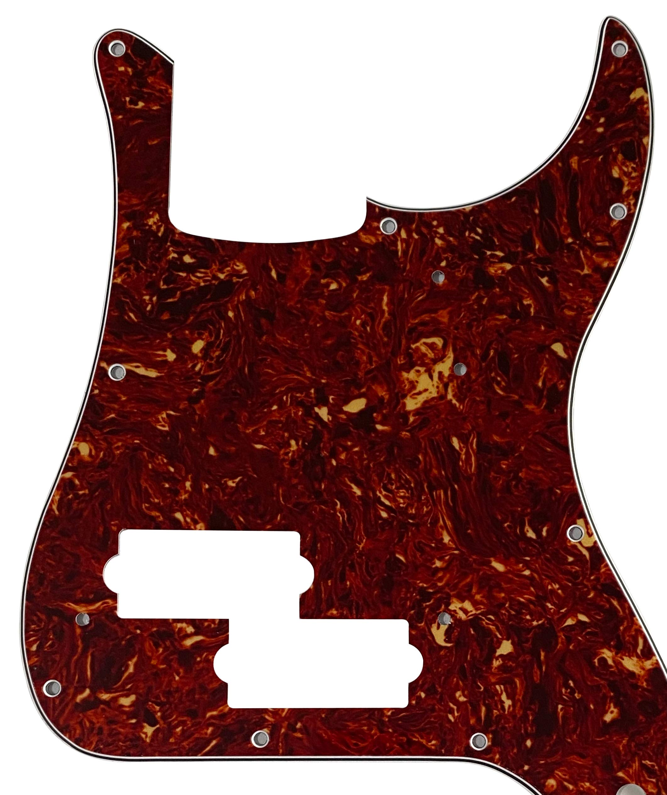 For Fender '62 Precision P Bass Guitar Pickguard (4 Ply Red Tortoise)