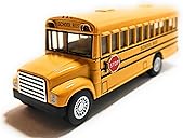 KiNSMART KiNSFUN Yellow School Bus 5" Die Cast Metal Model Toy Car