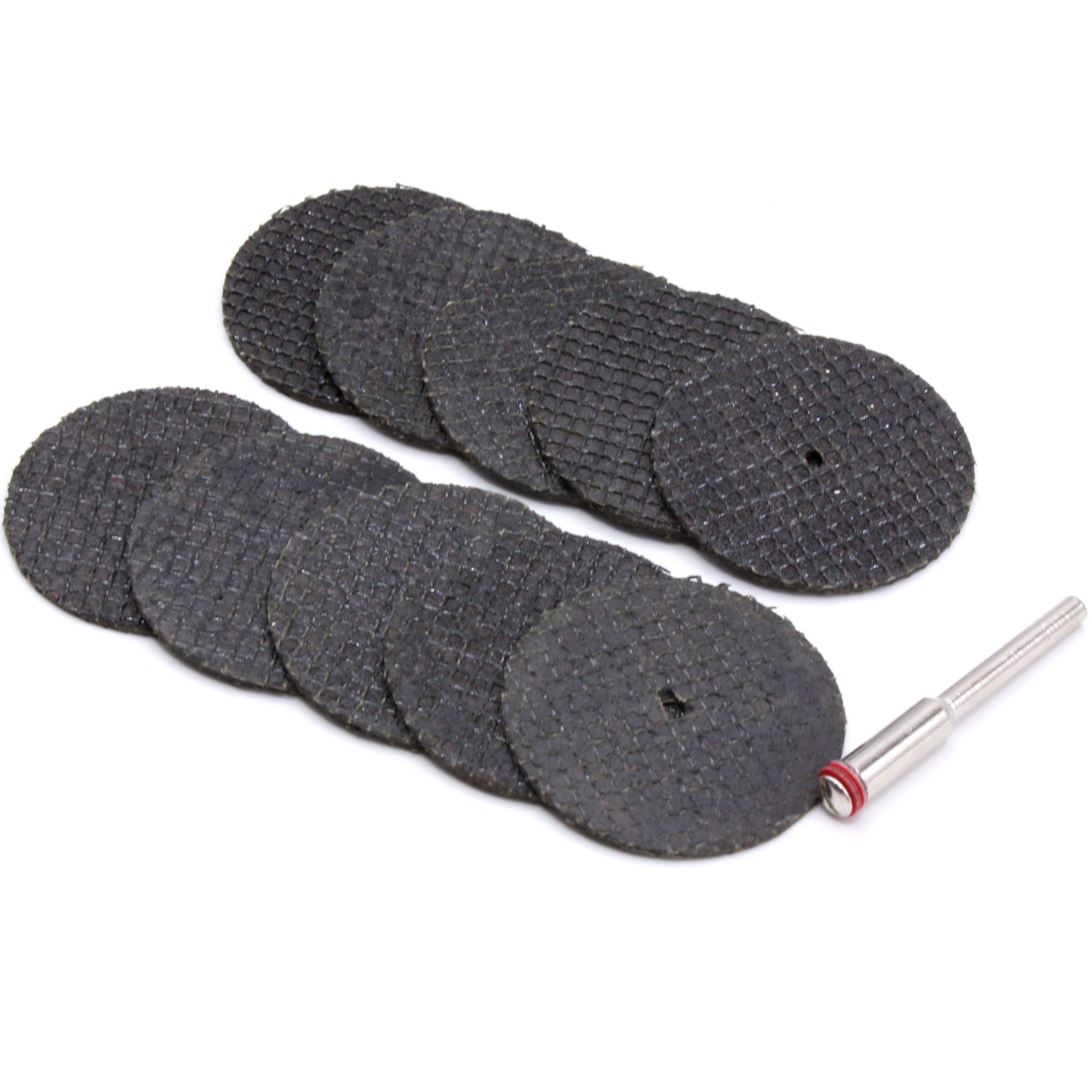 10x Trennscheiben mit 1x Spanndorn 32mm für Dremel, Proxxon Schleifer Zubehör Multifunktionswerkzeug 10x Trennscheiben mit 1x Spanndorn 32mm für Dremel, Proxxon Schleifer Zubehör Multifunktionswerkzeug