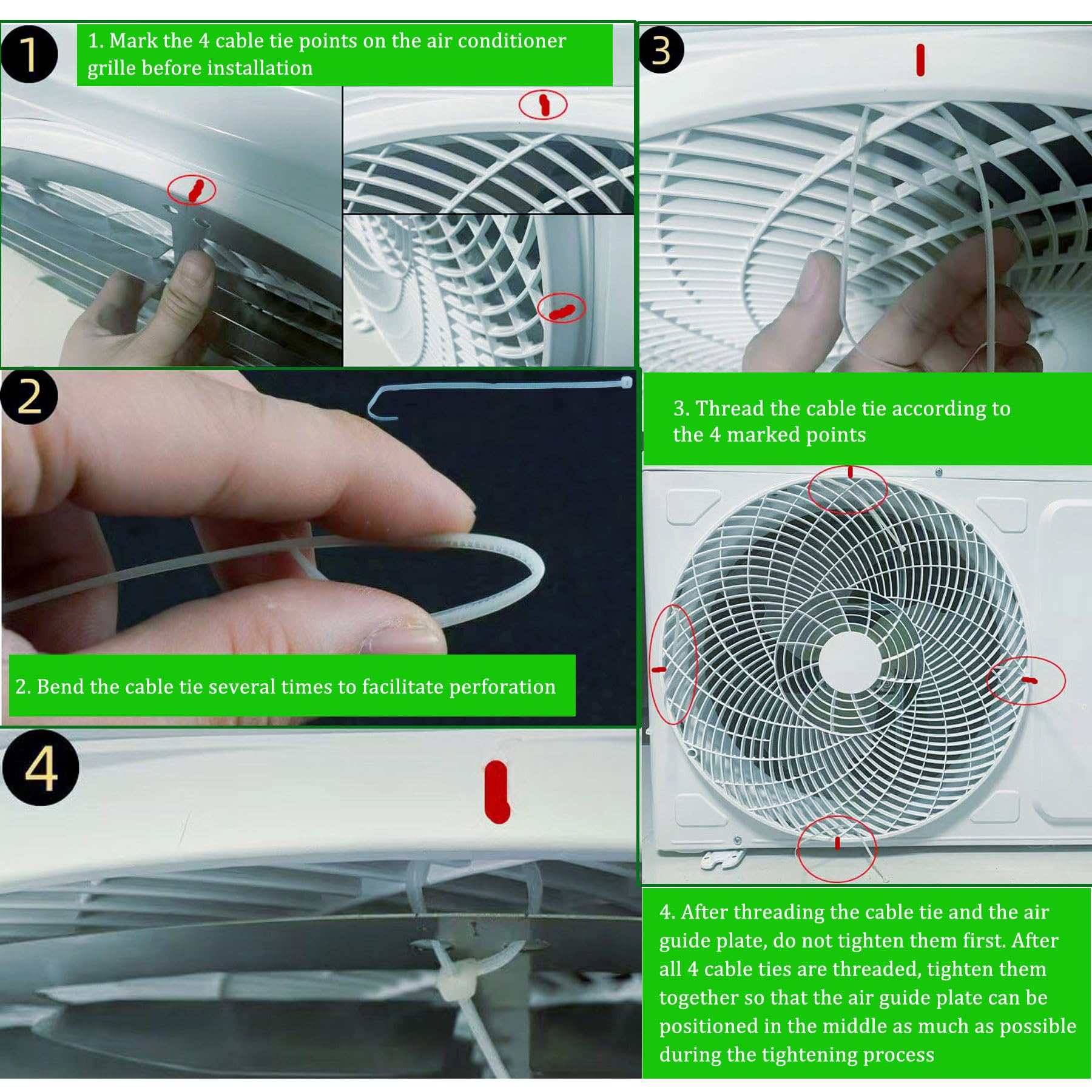 Deflettore anti-diretta condizionatore d'aria in acciaio inox, AC unità Esterne Copertura di Sfiato, Griglia di ventilazione per l'aria di scarico con lame mobili (Diametro 53 cm(φ20.9inch))