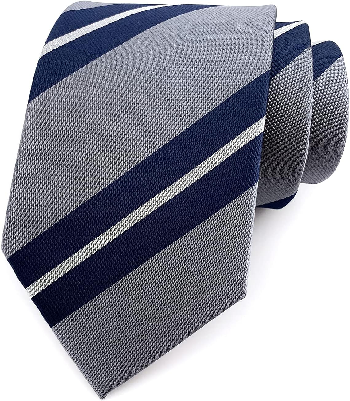 Secdtie Men's Modern Stripe Ties Woven Pattern Business Formal Designer Wedding Neckties