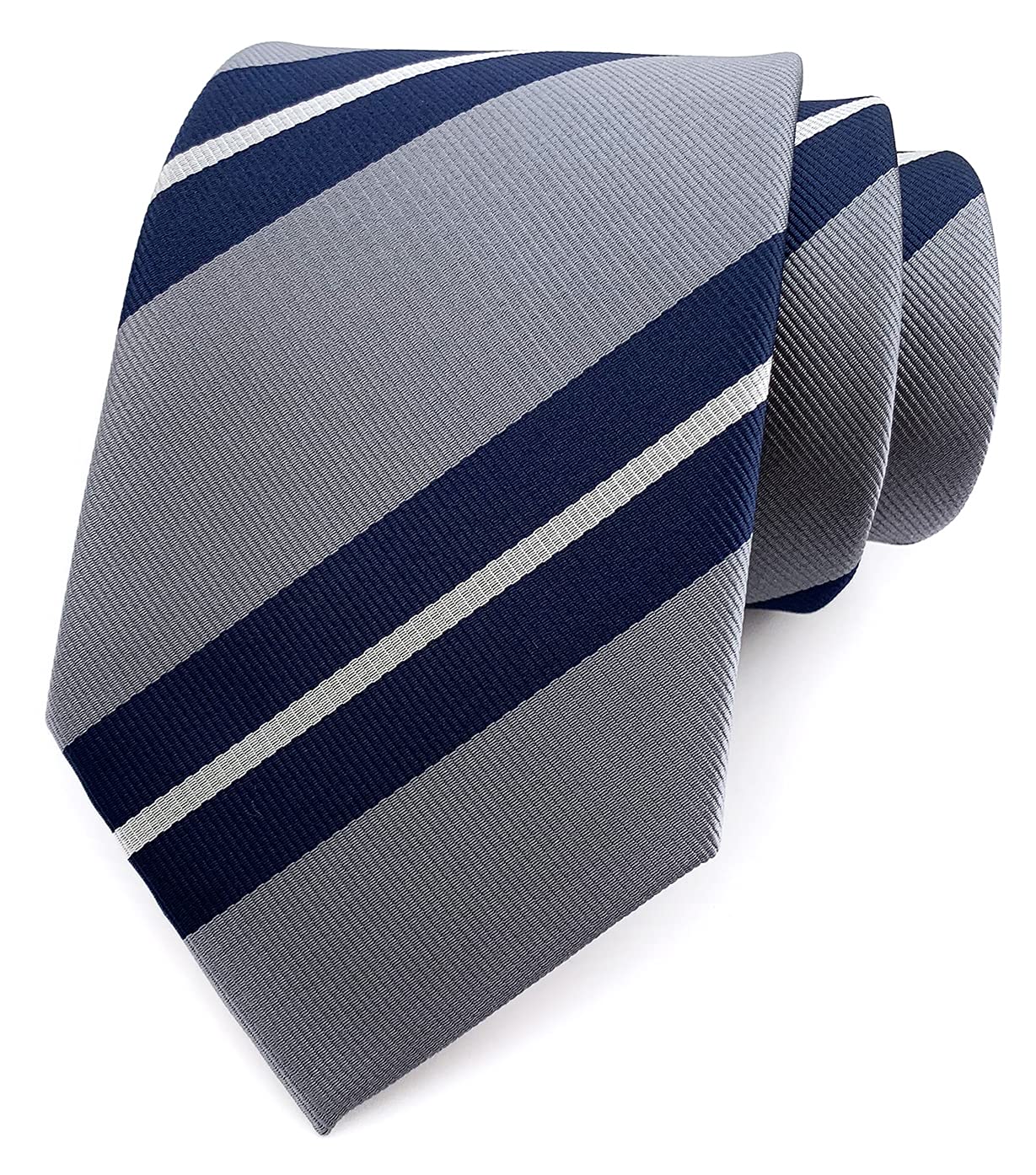 Secdtie Men's Modern Stripe Ties Woven Pattern Business Formal Designer Wedding Neckties