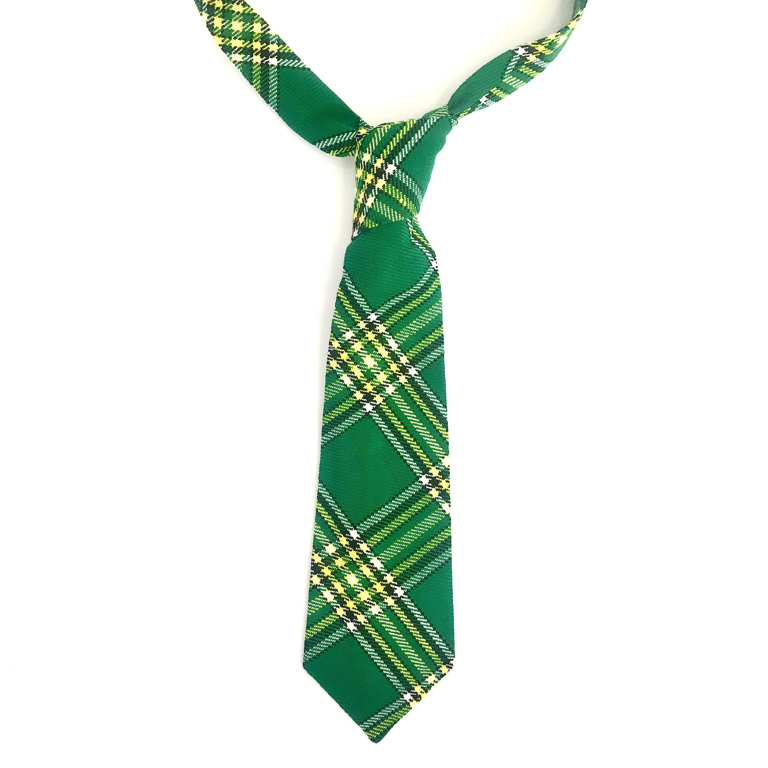 1To1 Music Unisex Green Irish Heritage Tartan Neck Tie