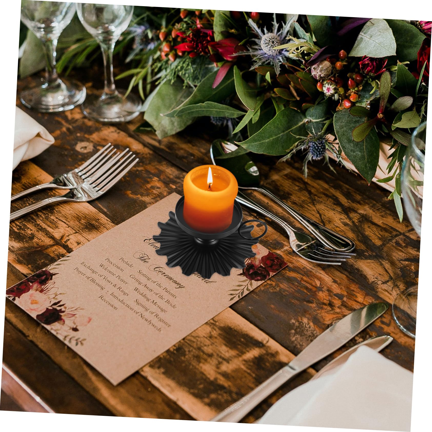 Amazon｜FRCOLOR 2個鉄製 ヴィンテージ風 メタルキャンドルホルダー