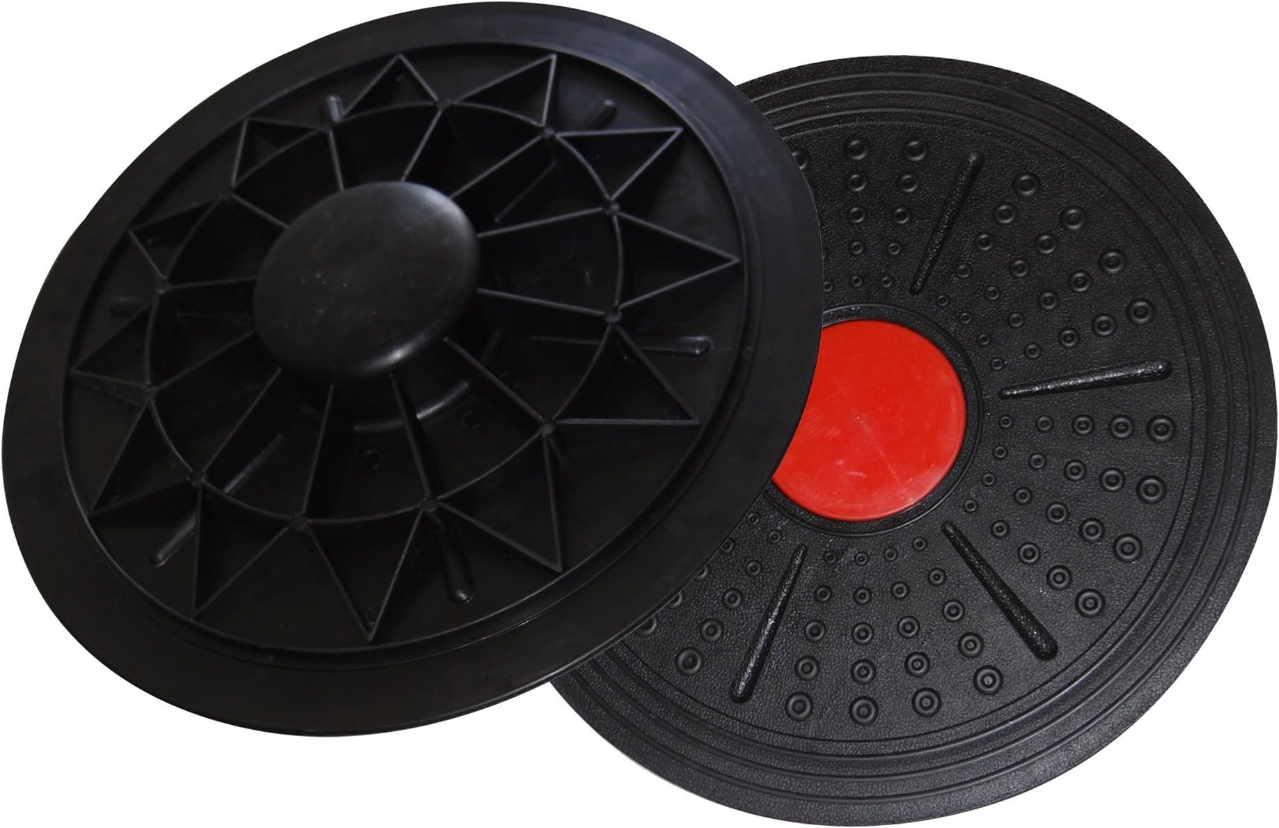 Roxan Plastic Balance Board Wobble Cushion for Ankle Strengthening, Injury Rehabilitation, and Physical Therapy,Equipment (Black,40 cm)