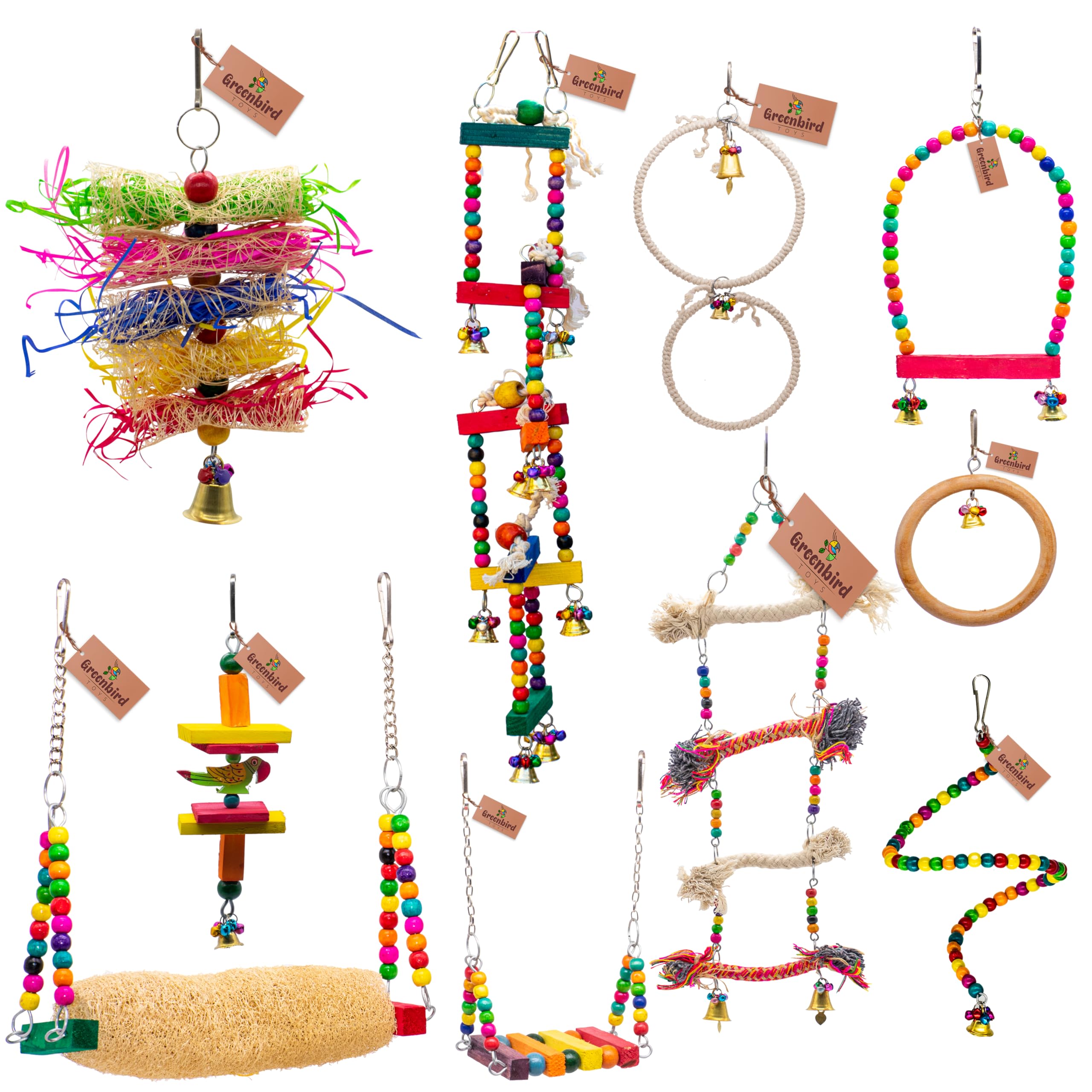 See full amazon price history chart for GREENBIRDS TOYS Combo of 10 Pcs Include Colorful Wooden Swing, Spiral Hangings, Ring Perches and Cage Hangings Accessories Parrot Toys Cage Accessories Training Aid, Perch for Bird & Parrot GREENBIRDS TOYS Combo of 10 Pcs Include Colorful Wooden Swing, Spiral Hangings, Ring Perches and Cage Hangings Accessories Parrot Toys Cage Accessories Training Aid, Perch for Bird & Parrot (B0D9K33ZYM) Amazon Price History, Amazon Price Tracker