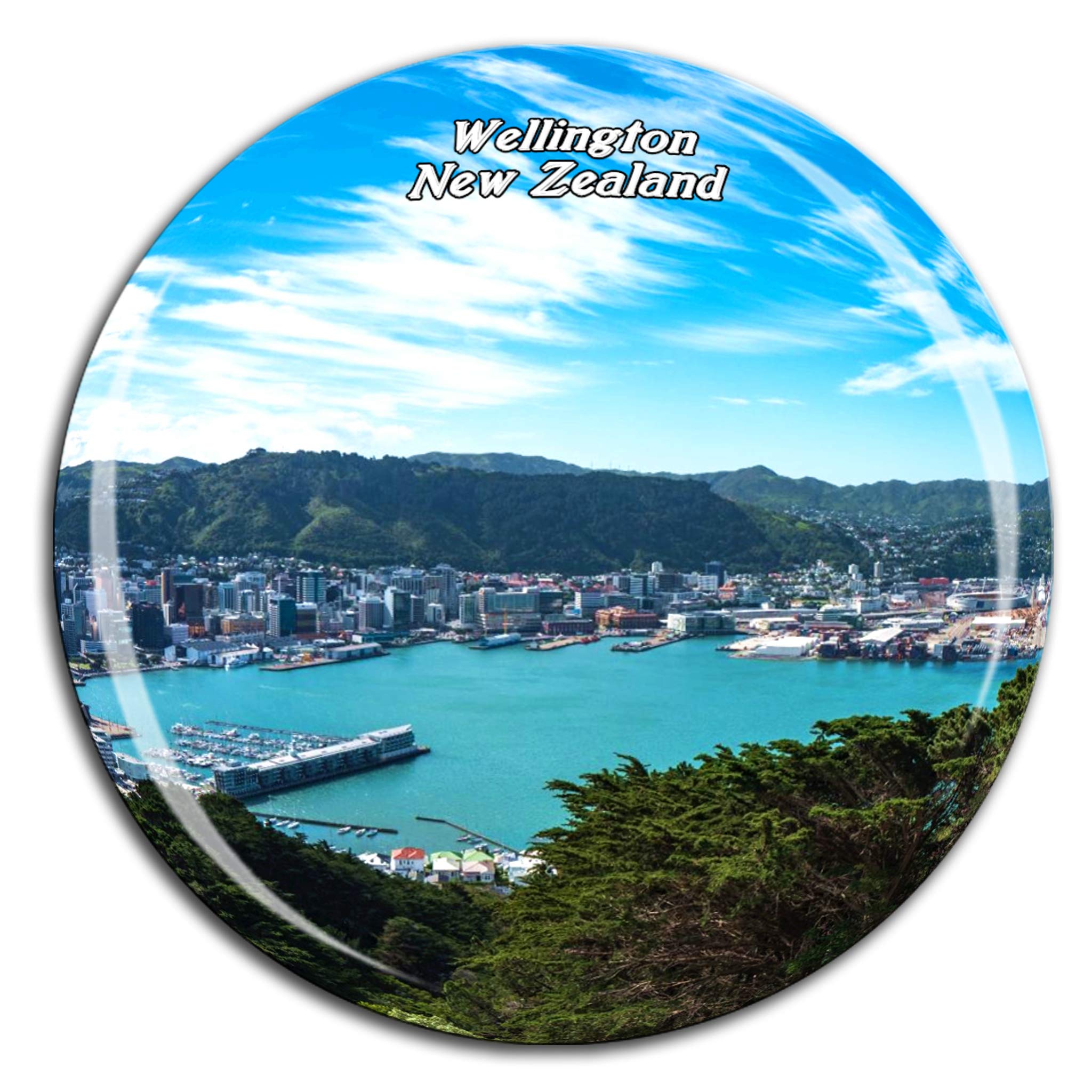 Weekino Mount Victoria Wellington New Zealand Fridge Magnet 3D Crystal Glass Tourist City Travel Souvenir Collection Gift Strong Refrigerator Sticker