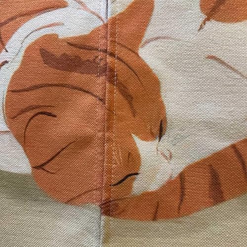 Miniatura 3 de Ofat Home Cortina de puerta Noren japonesa con diseño de gato durmiendo, cortina de armario, cortina de pared para colgar en la ventana, 33.5 x 59.1