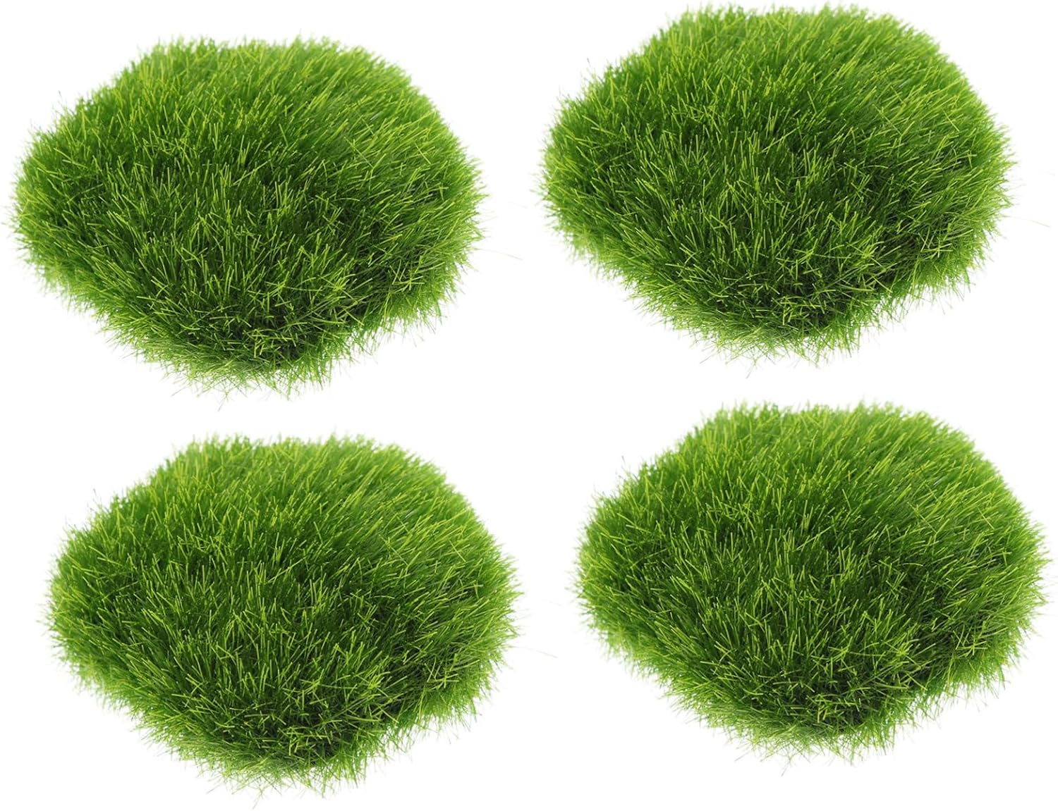 8pcs Decorative Fake Moss Rocks for Bonsai and Landscape Realistic Faux Moss Stones for Garden Layout Fish Tank and Photo Props Essential Craft Ornaments