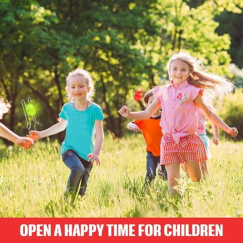 Vista 20 de Sumind 6 piezas de ruedas giratorias magnéticas retro, juguete de Navidad iluminado, rieles giroscópicos, Twirler, clásico, vintage, truco, Yoyo