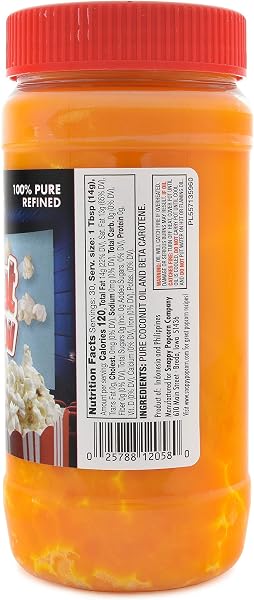 SNAPPY Snappy Pure Colored Coconut Popping Oil, 15 Ounce in use