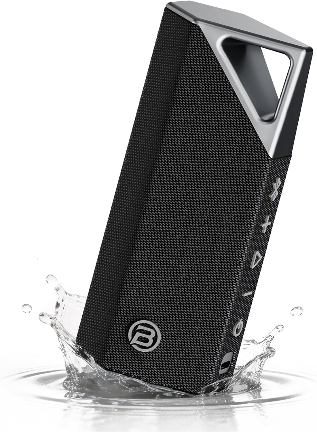 BUGANI Portable Bluetooth Speaker, 28W Powerful Stereo Sound, Bluetooth 5.4, Auracast Multi-Speaker Party Mode, IPX7 Waterproof, Built-in Mic, USB-C, 15H Playtime for Home, Outdoor, Travel Golden