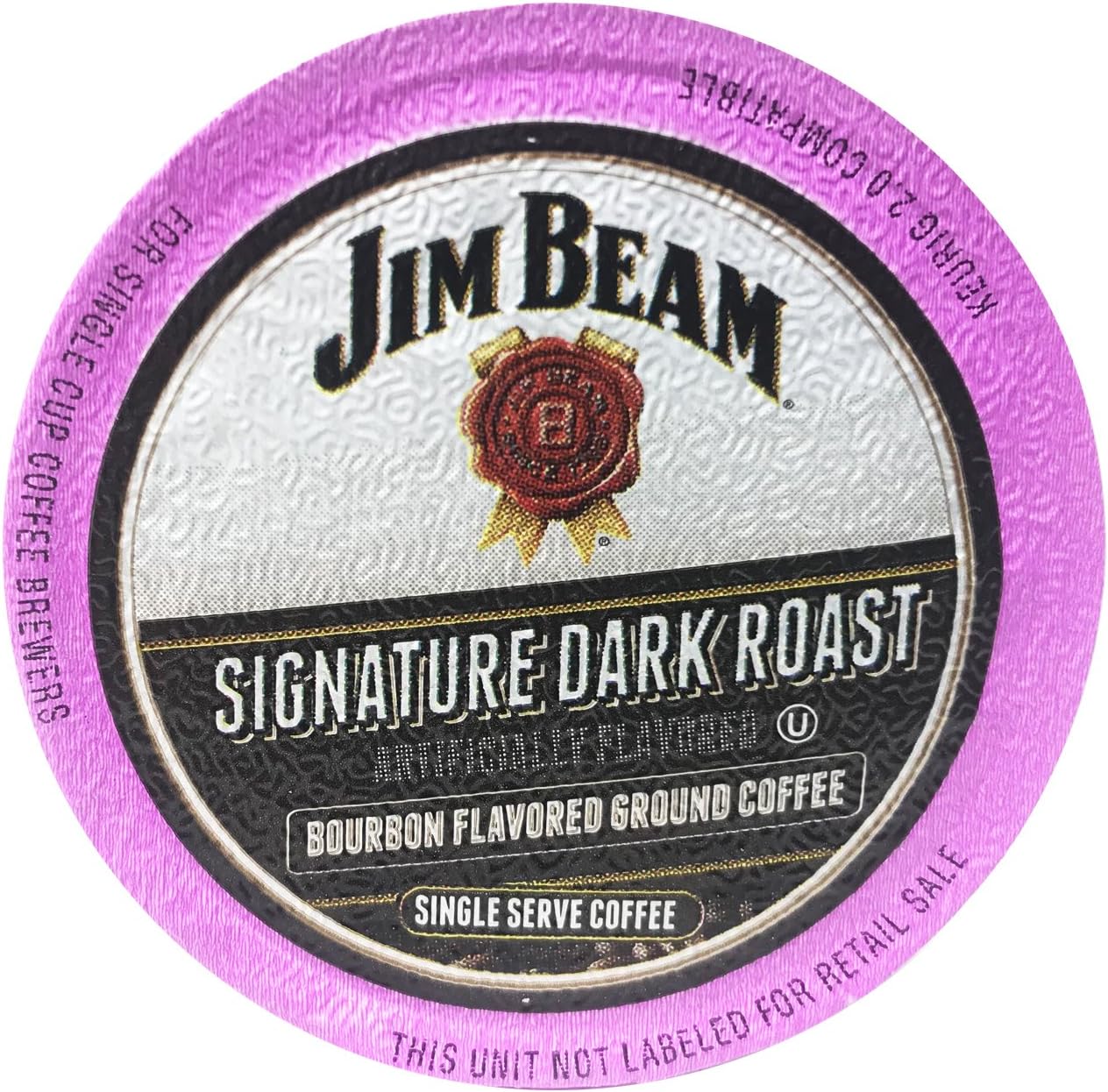 Jim BeamSignature Dark Roast Bourbon Flavored Single Serve Coffee, 35 cups