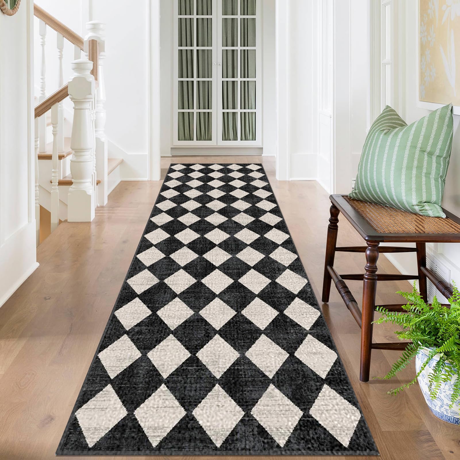 Dywany na korytarz, antypoślizgowe, długie, 90 x 500 cm, zmywalne, chodnik kuchenny, do przedpokoju, wąskich dywaników, mata podłogowa do sypialni, salonu