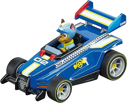Carrera 64175 PAW Patrol Ready Race Rescue Chase 1:43 Scale Analog Slot Car Racing Vehicle GO!!! Slot Car Race Tracks Blue