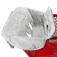 Vista 6 de Funda para carrito de compras y silla alta 2 en 1 para bebé, funda acolchada, estilo plegable y enrollable, portátil con bolsa de transporte