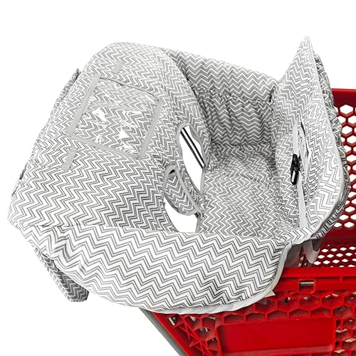 Miniatura 6 de Funda para carrito de compras y silla alta 2 en 1 para bebé, funda acolchada, estilo plegable y enrollable, portátil con bolsa de transporte