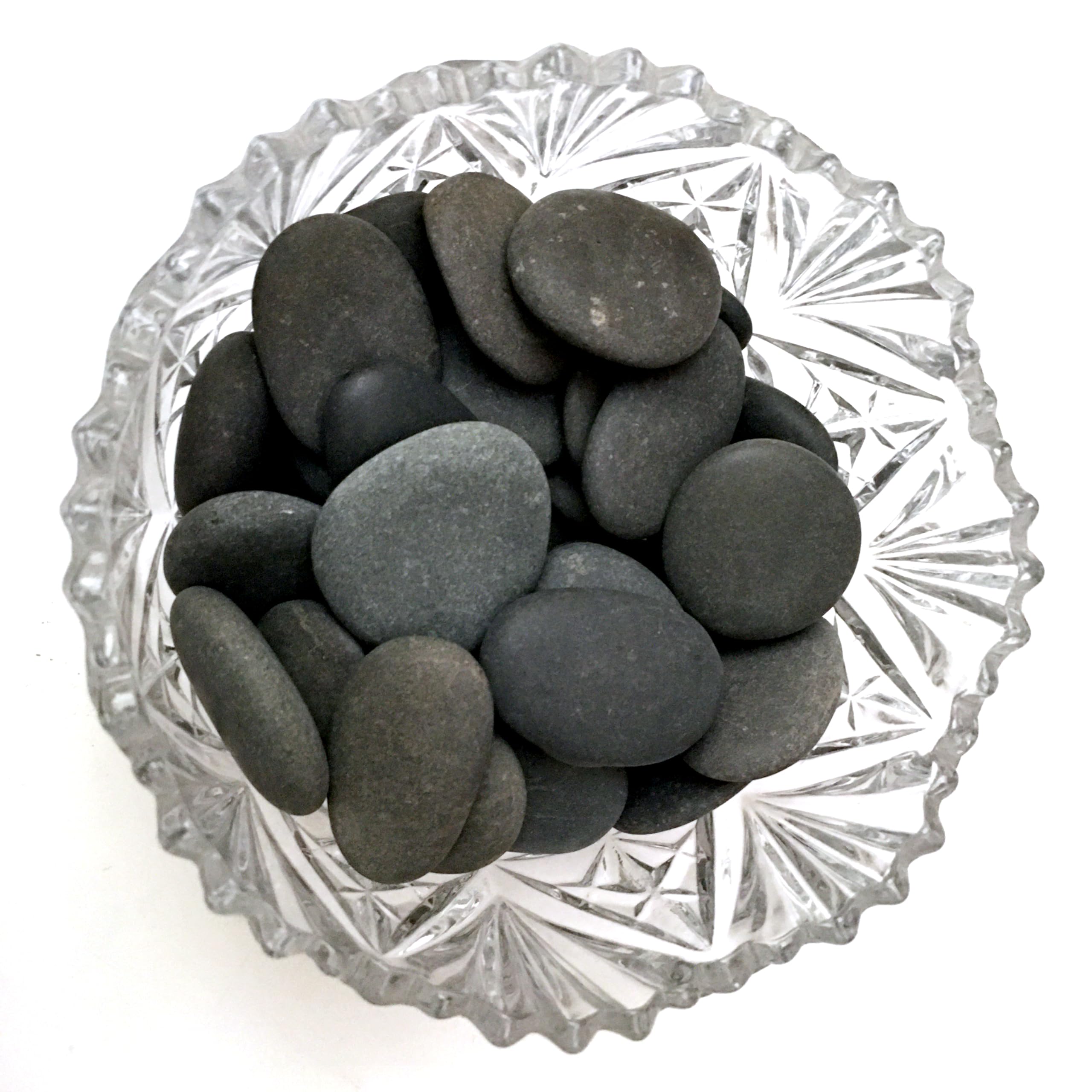 ruidinaways 800g Gray Natural Pebbles Gravel,Smooth Flat River Stones for Painting Arts and Crafts DIY Aquarium Decor Flowerpot Landscaping (2.5-4CM) - Image 4