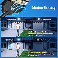 Vista 7 de 10000W Solar Street Lights Outdoor, Super Bright Solar Lights Outdoor Waterproof with Motion Sensor, IP66 Solar Flood Security Lights with Remote