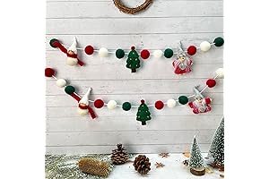 Pinkblume Felt Christmas Garland: Festive Winter Wonderland Decor