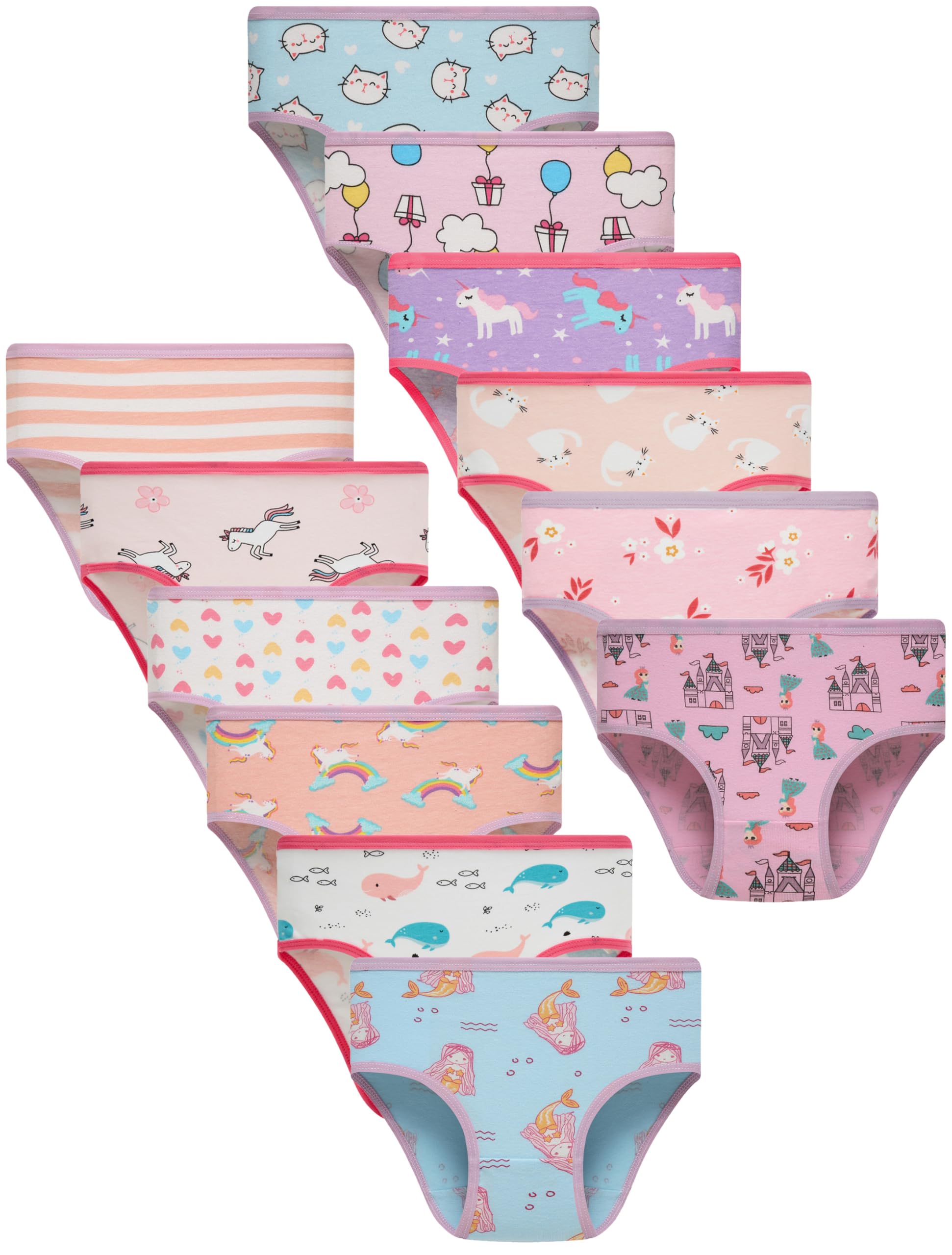 Sladatona Girls Underwear Soft Kids Briefs And Comfortable Panites