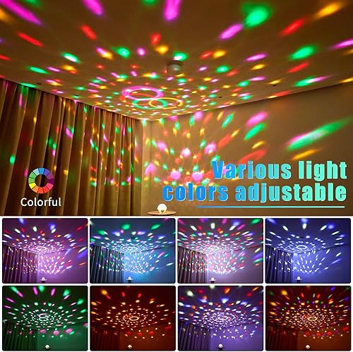 Miniatura 3 de Proyector OVNI, iluminación de nebulosa Aurora giratoria de 360, luz nocturna con control remoto y control de sonido, proyector de luz nocturna para