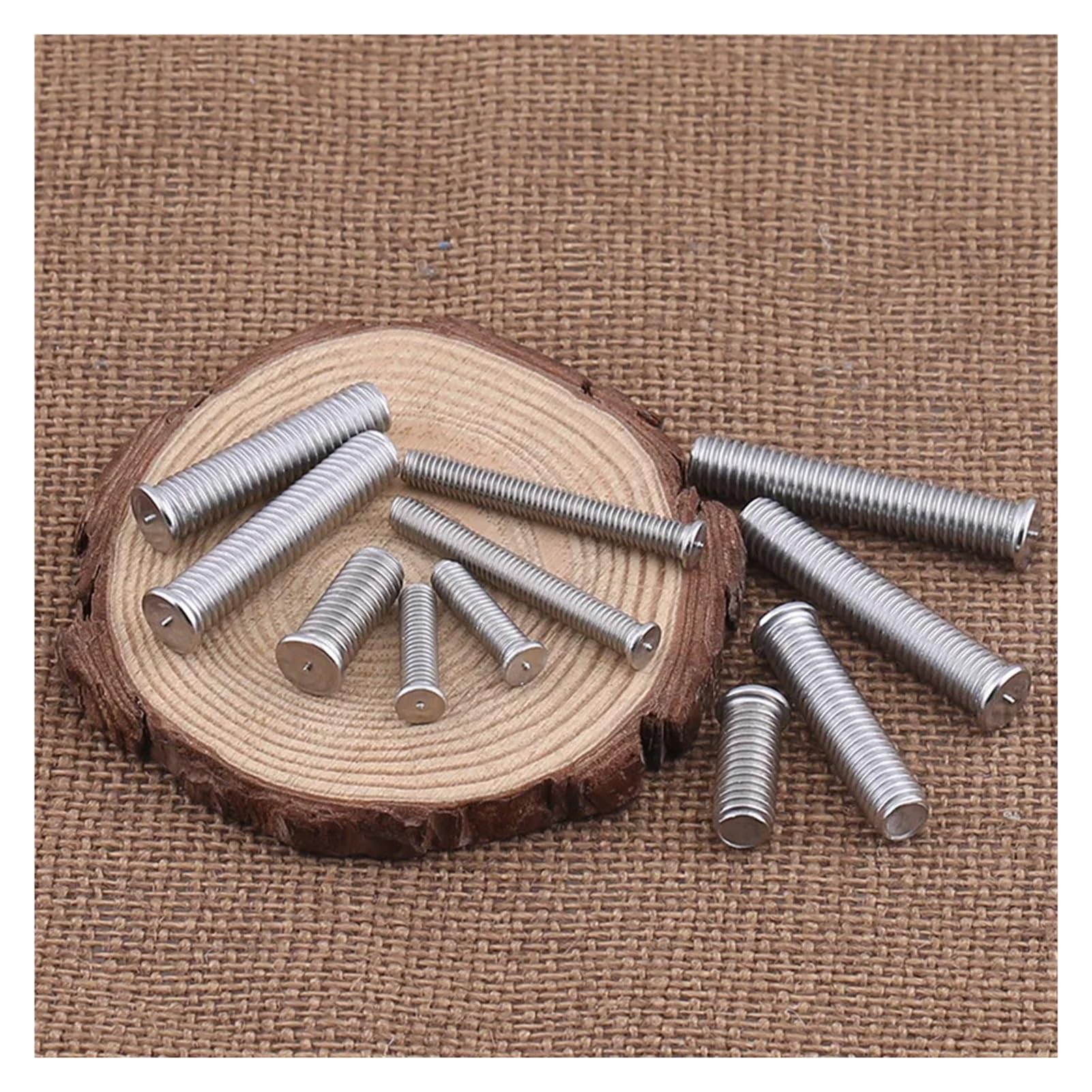 Perni a saldare in acciaio inossidabile, Viti e perni for saldatura in acciaio inossidabile 304 M6 M8 12-50mm 20 pezzi(50mm,M8)