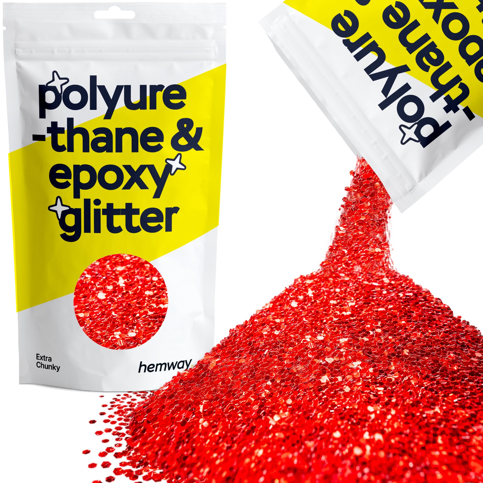 Hemway Resin Glitter Bronze Brown 100g Super Chunky | Polyurethane & Epoxy Glitter for Resin Crafts, Tumblers, Coasters, Floor & Table Art — view 252
