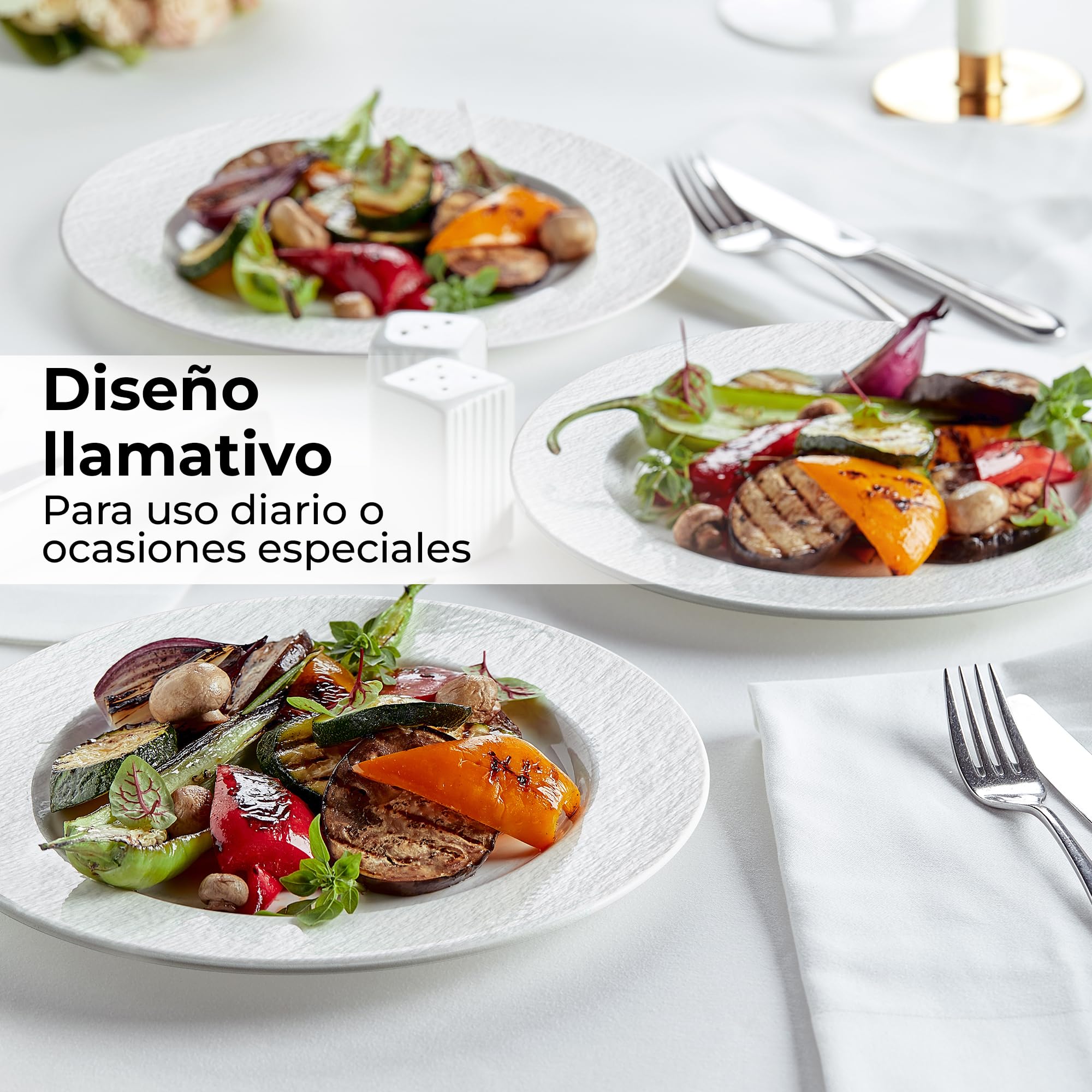MIAMIO - Oasis Collection (BLANCO, Plato grande (4x))