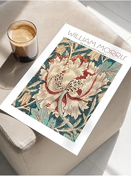 Postifull William Morris Poster, Sanat Serisi, Çerçevesiz Poster, William Morris Tasarımları, Modern Sanat;50 X 70 Renkli - Iı