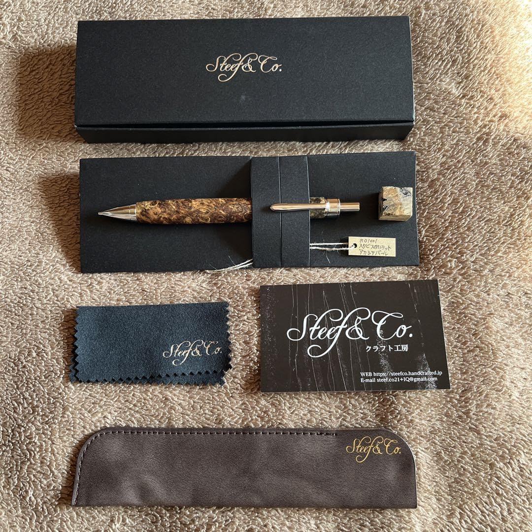 Steef&co. スポルテッドアカシア バール シャーペン Steef&co. スポルテッドアカシア バール シャーペン クラフト