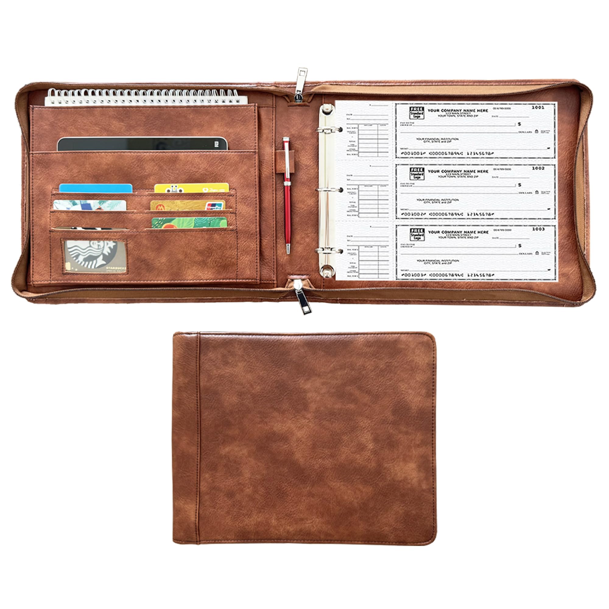 Classeur chèques 3 anneaux : protégez vos documents avec ce journal de bord - 8