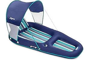 Aqua Luxurious 2-Person Pool Float with Canopy