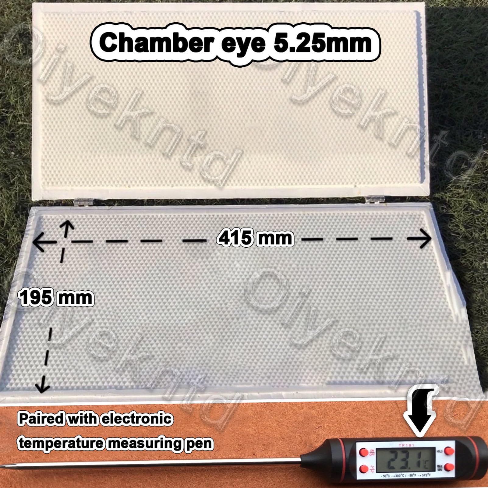 Wachs-Mittelwandmaschine, Imkereibedarf, Werkzeug mit Formgieß- und Kammpresse für Wachsprägung und Mittelwandherstellung, 4,8 mm/5,3 mm Augenwaben 5.35mm