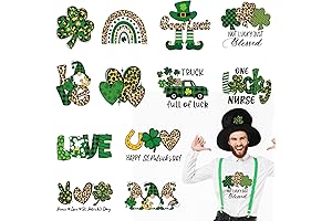 Whaline St. Patrick's Day Iron On Transfers