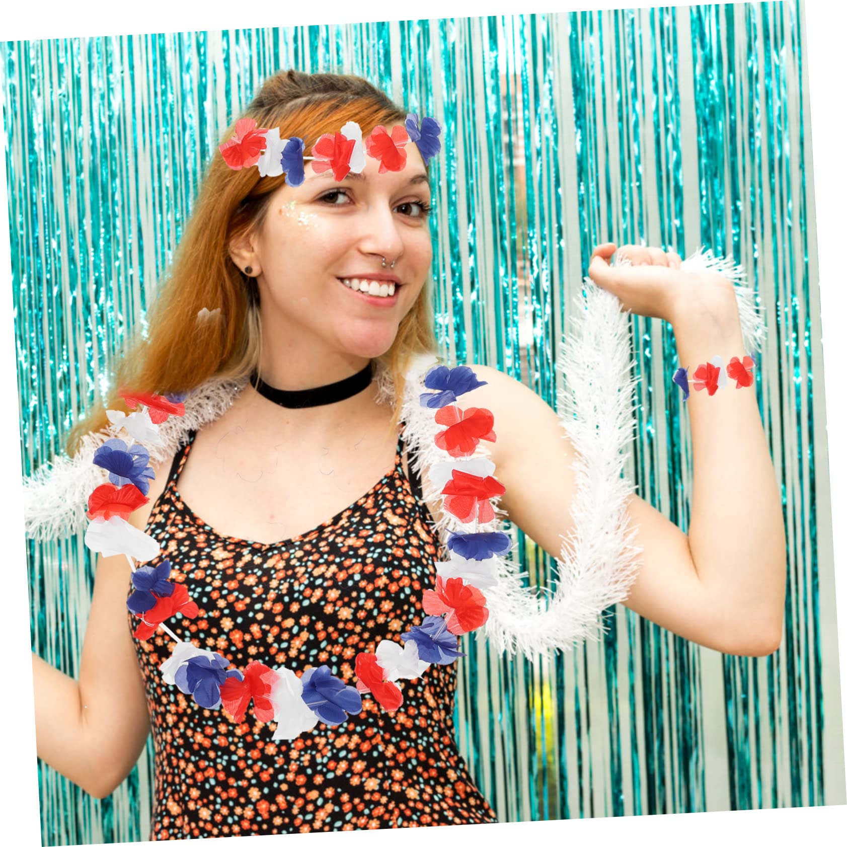 DECHOUS Hawaii-party-dekorationen – 72 Stück Blumen-armbänder Stirnbänder – Hawaiianisch Für Erwachsene Und Kinder Luau-zubehör