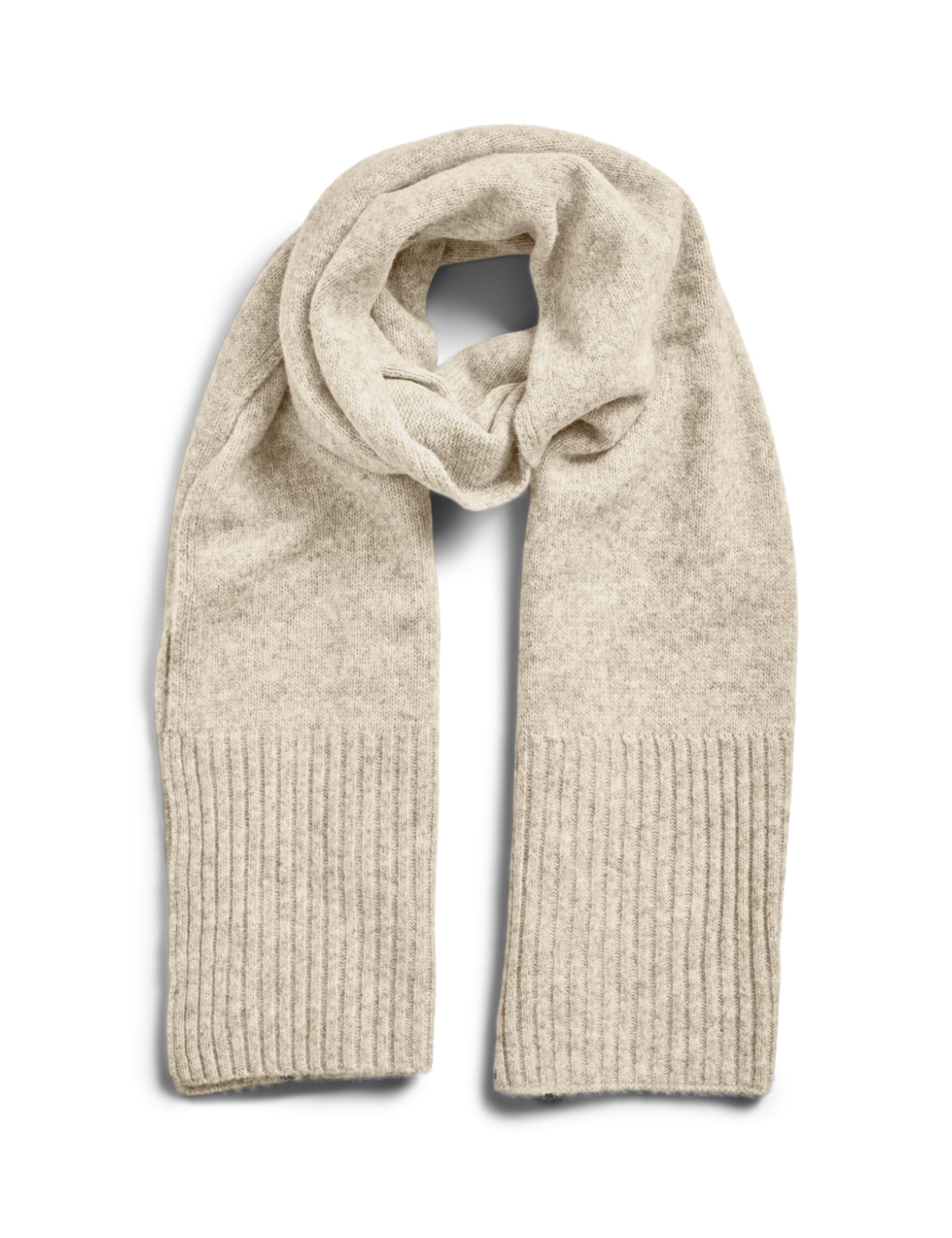 Pieces Women's Knit Midweight Scarf - Silver Mink
