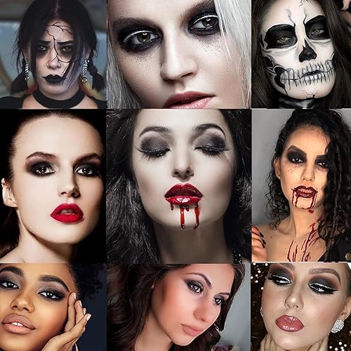 Miniatura 3 de GL-Turelifes Paleta de sombra de ojos negro mate y perla, maquillaje de sombra de ojos ahumada, sombra de ojos gris con purpurina plateada con