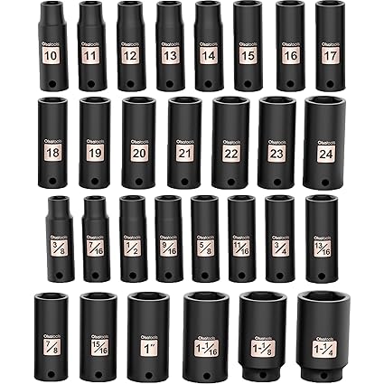 Olsa Tools Deep Impact Socket Set (29pc, 1/2