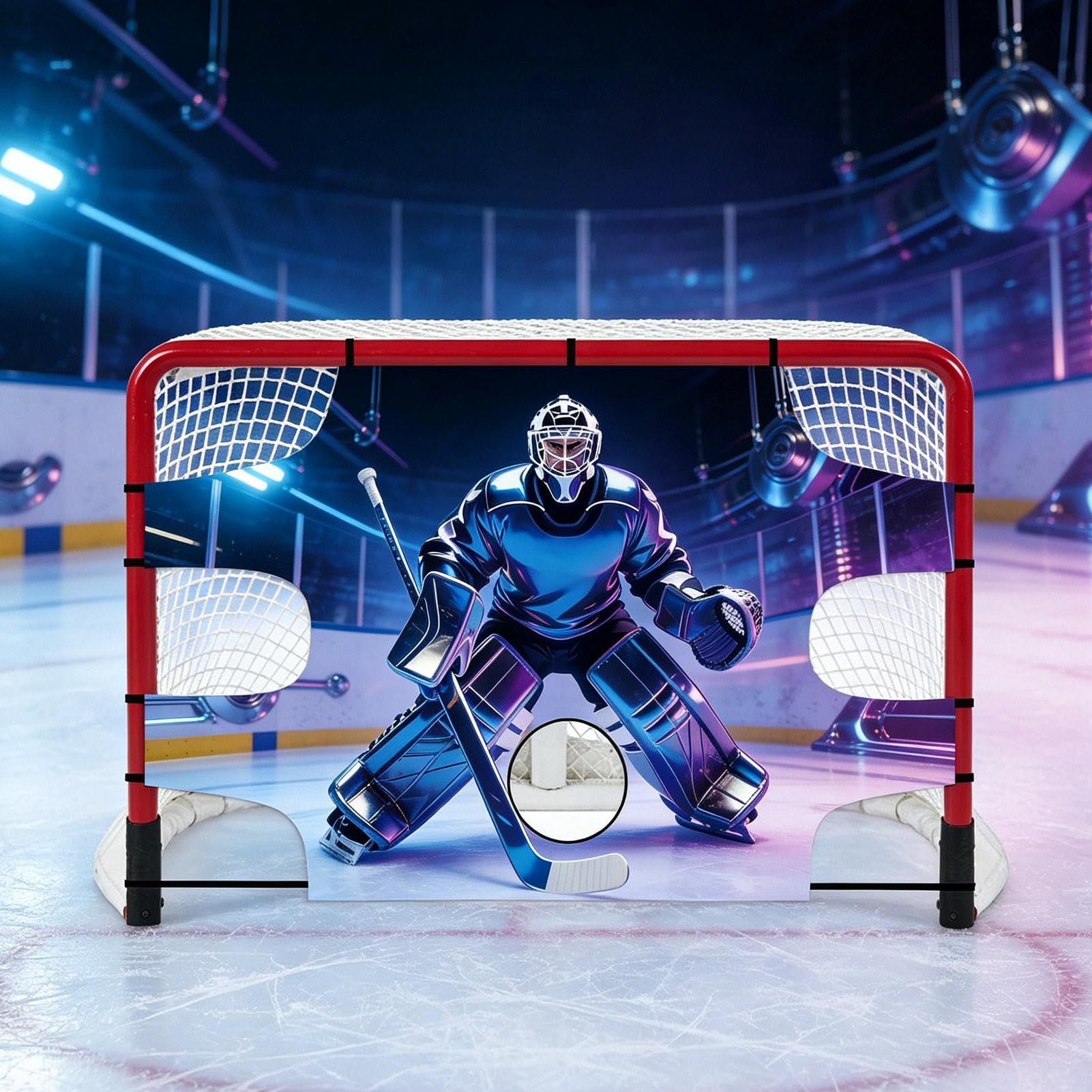 Bersaglio per porta da hockey - Tappetino da tiro 122x183 cm, Trainer per la precisione della reazione | Tappetino per allenamento per giovani adulti, ricambio per telone da rimbalzo per allenamento p