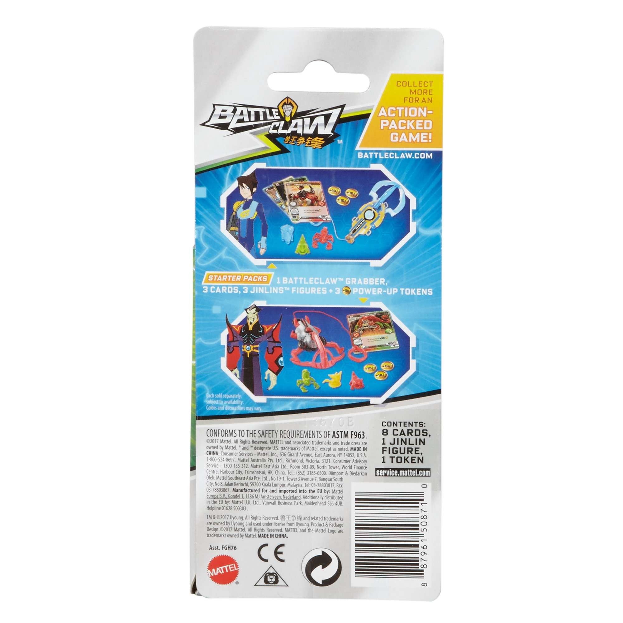 BattleClaw Mystery Battle Claw Booster Pack (8 Cards, 1 Jinlin + 1