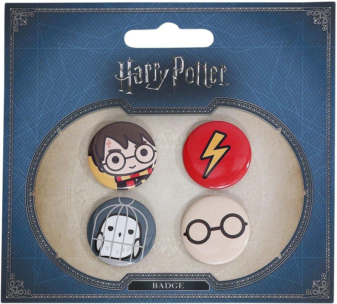 Harry Potter CHIBI SET 1 HEDWIG BADGE PACK
