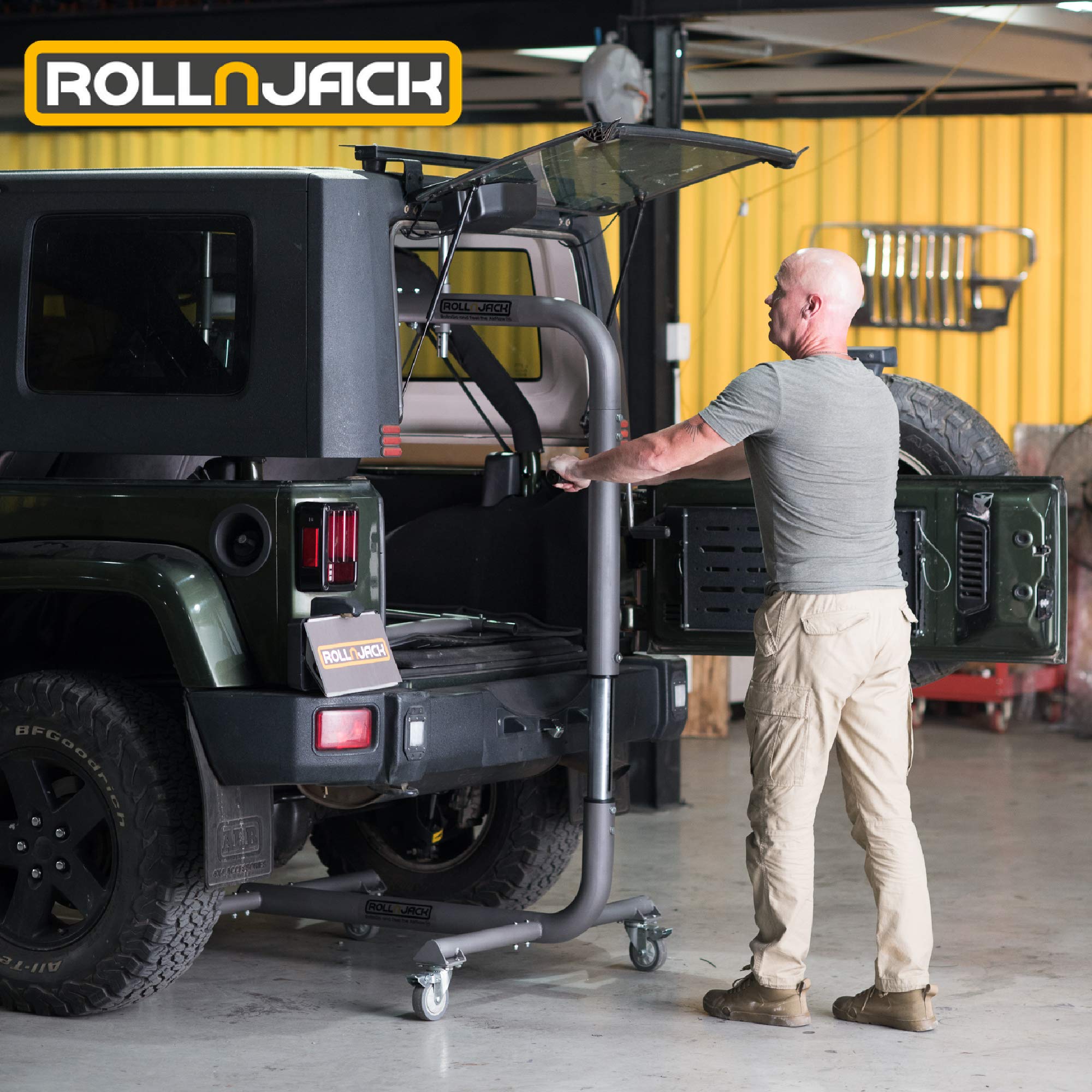 RollnJack Hard Top Removal Lift for Jeeps 2007 to Present Jeeps (JK