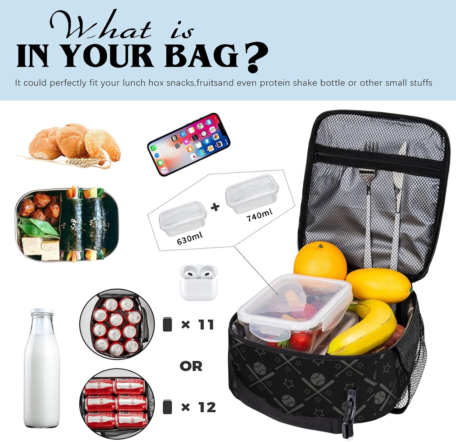 Kids Lunch Box Boys School Insulated