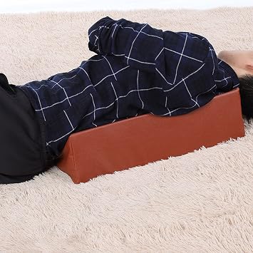 Bed Wedge Pillow Leg Elevation Back Lumbar Support Cushions Waterproof Pu Leather Cover Soft Foam Cushion Support Pillow Folerly Material Health