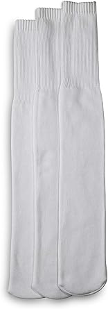 Harbor Bay by DXL Men's Big and Tall Continuous Comfort 3-pk Tube Socks White