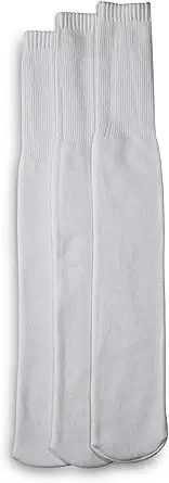 Harbor Bay by DXL Men's Big and Tall Continuous Comfort 3-pk Tube Socks White