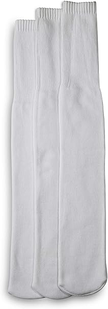 Harbor Bay by DXL Men's Big and Tall Continuous Comfort 3-pk Tube Socks White
