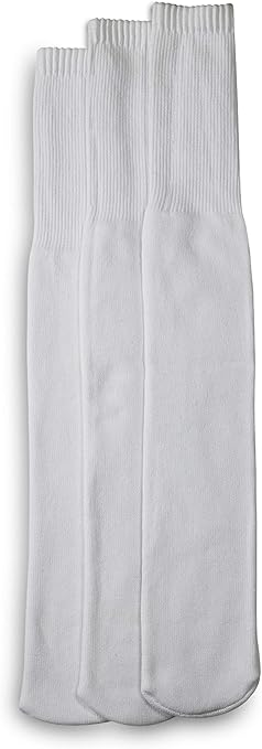 Harbor Bay by DXL Men's Big and Tall Continuous Comfort 3-pk Tube Socks White